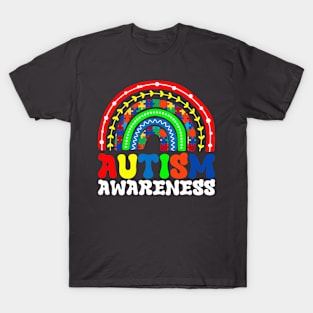 Rainbow Puzzle Autism Awareness Gift for Birthday, Mother's Day, Thanksgiving, Christmas T-Shirt